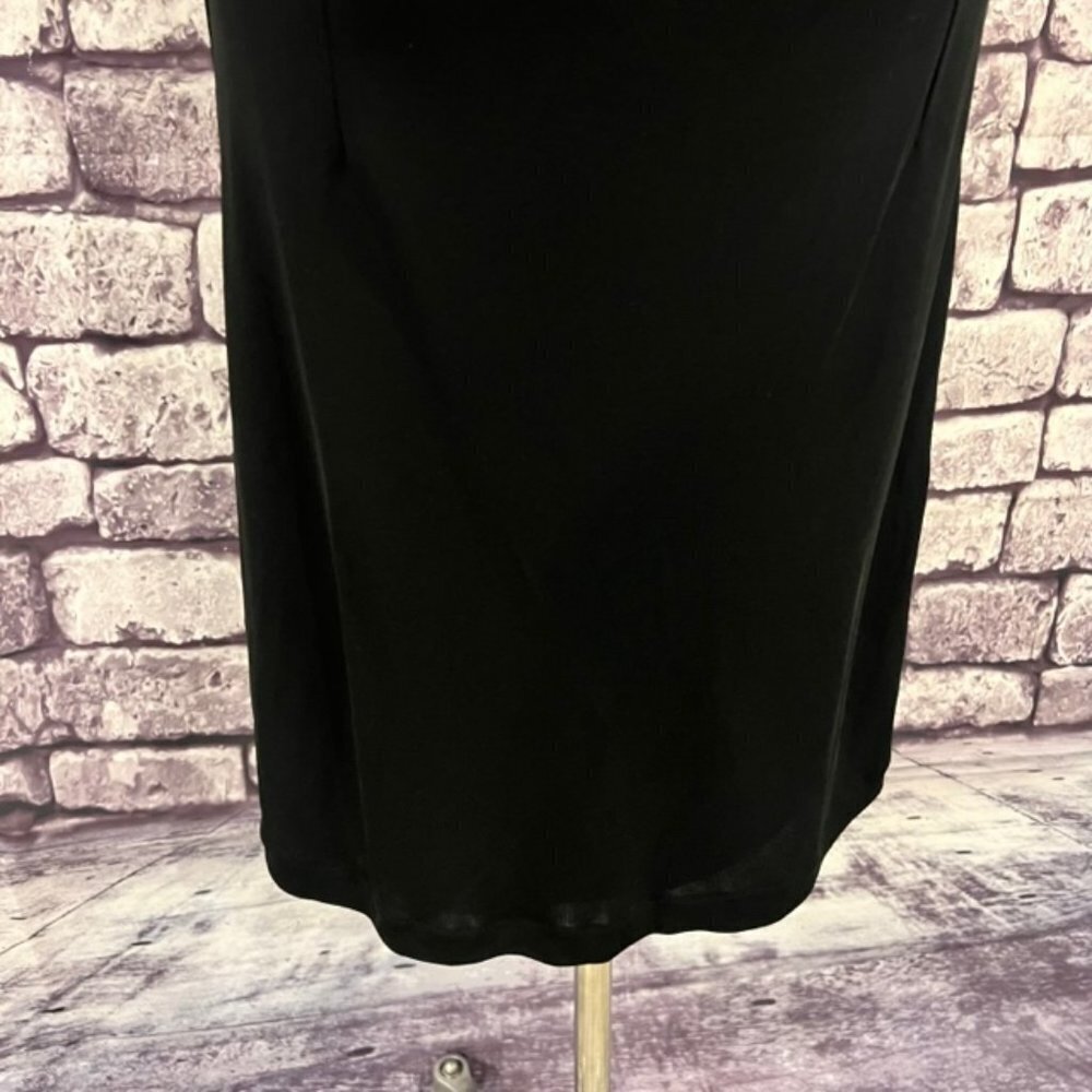 MNG By Mango Purple & Black Sleeveless Cowl Neck Dress Size 8 - Picture 3 of 10